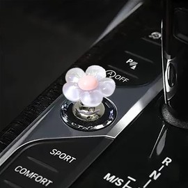 86 V THE BUTCHER Car one-Touch Start Button，Engine Start/Stop Resin Flower Starter Cover (for Decorative Accessories)