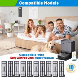 10Pcs Filter Replacement for Eufy X10 Pro Omni Robot Vacuum Cleaners HEPA Filter Accessories
