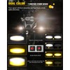BraveWAY 60W 20000LM Motorcycle Fog Lights, LED Motorcycle Auxiliary Lights,