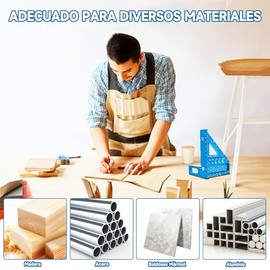 Jadeshay - 3D Multi-Ángulo De Medición De La Regla, Aluminio Aleación 22,5-90 Grados Para Trabajar La Madera Cuadrado Transportador Inglete Triángulo 