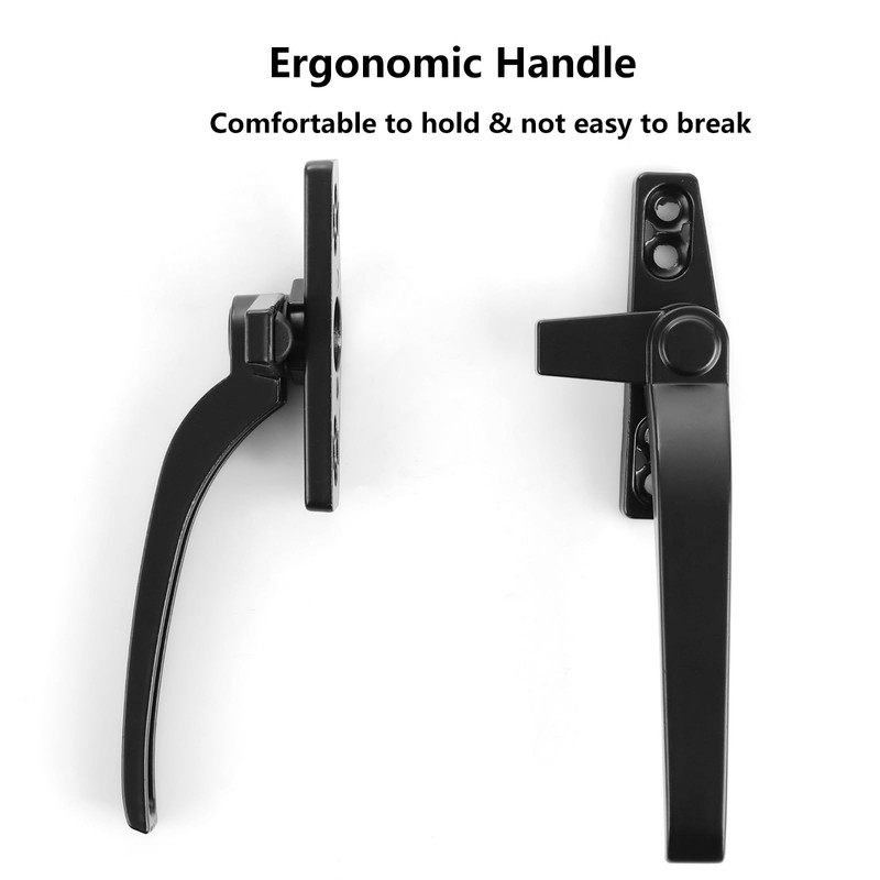AHAQU 10PCS Replacement Window Handles, Right/Left Hand Universal Window Handle