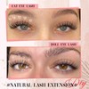 Yawamica Natural Lash Clusters Clear Band Eyelash Clusters 10-14mm Lash