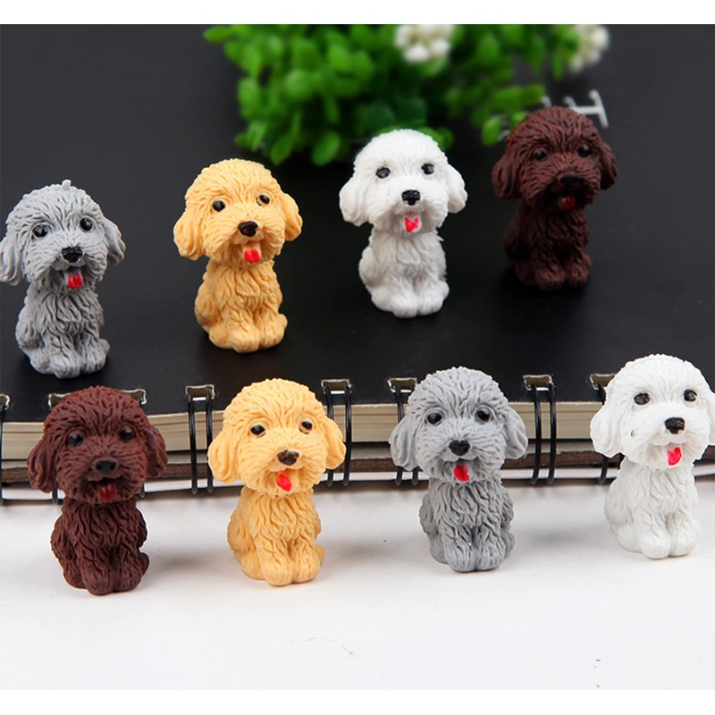 Ranvi 36 PCS Cartoon Animal Dog Eraser,Creative Teddy Dog Shaped