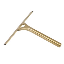 Pssopp Stainless Steel Squeegee Tools Window Glassware Household Bathroom Squeegees Mirror Artifact Glass Brush for Scratch Glass Cleaner Gold Tile Ceramic Shower Squeegees