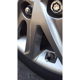 Bling Car Decor Rhinestone Tire Air Valve Stem Caps, Crystal Car Decoration for Auto Tire/Wheel, Bling Car Accessories for Women, Rhinestone Car Bling Accessory Black