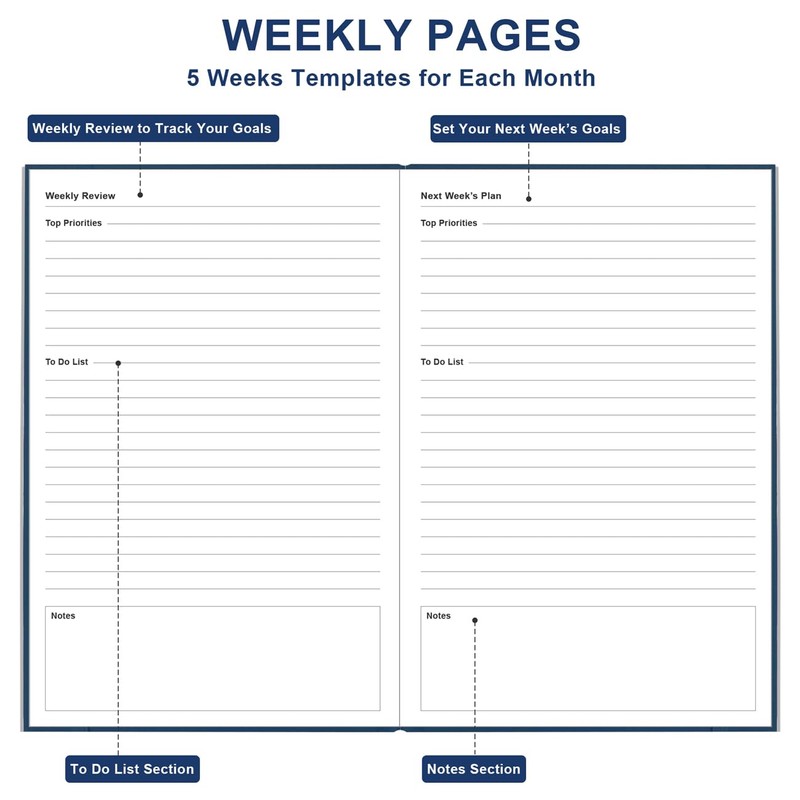 Daily & Monthly Planner for 2026 or Anytime - ADHD
