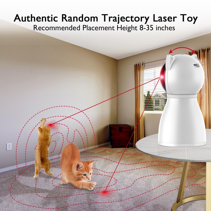 Valonii Cat Toys [2025 Newly Upgraded] Real Random Trajectory Rechargeable