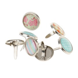 zalati Split Pins 200 Pieces Metal Paper Fasteners Round Head for Scrapbooking Art DIY Craft Paper Project - Bronze