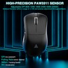 SOLAKAKA SM805 Lightweight Wireless Gaming Mouse,24000 DPI,Tri-Modes Connection,BT5.0/Type-C Wired/2.4G Wireless