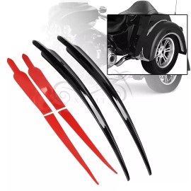 Unbranded Black Rear Fender Top Accent Trim For Harley CVO Tri Glide FLHTCUTGSE FLHTCUTG
