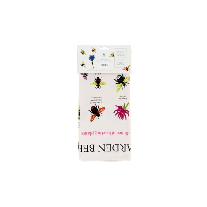 Tea Towel Garden Bees 50 x 70 cm Cotton Bee