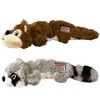 KONG Scrunch Knots 2 Pack Dog Toy – Stuffing-Free Plush