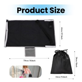 Aeroplane Ditz Extension Children, Aeroplane Footrest Gadgets Foldable Travel Gadgets 31 x 17 in Adjustable Bed Foot Hammock Cushion for Short Distance Air Travel Car