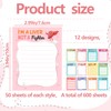CUUSNNY 12 Pcs Funny Nurse Notepads, 3x4 Inch Self Adhesive