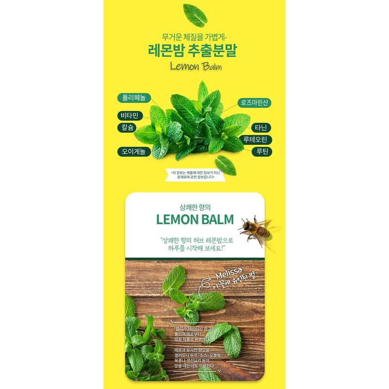 Lemon Balm Tea 20x Extract Powder 100 sachets, 1 piece