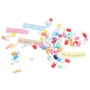 370Pcs Message Capsules Deliver Message Cute Patterns Cute Love Capsules