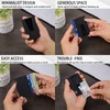 RARITIK Minimalist Carbon Fiber Wallet for Men, Money Clip Cash