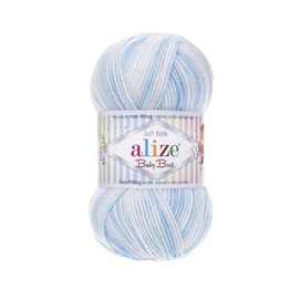 Alize Baby Best Batik Baby Knitting Yarn, Anti-Pilling, Baby Wool, Choice of Colours, Colour: 6669