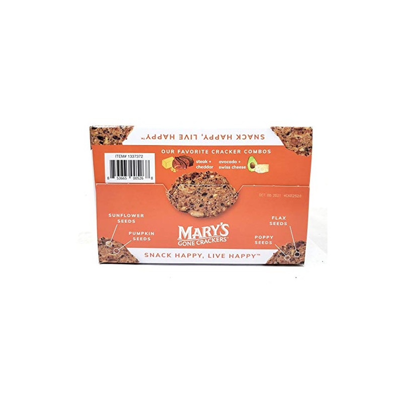 18oz Mary's Gone Crackers Organic, 9 Ounce (Pack of 2)