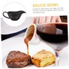 LALADEFIEE Black Gravy Boat - Mini Pourer for Home Tableware