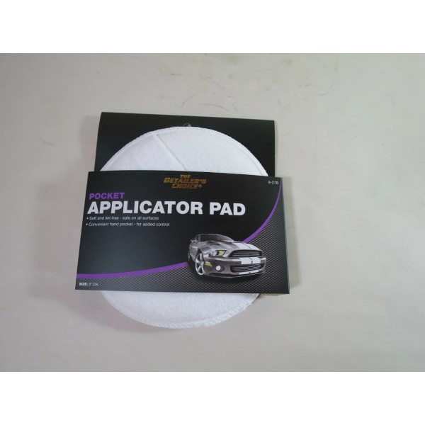Detailer's Choice 9-278 Pocket Applicator Pad 6" Diameter with Hand