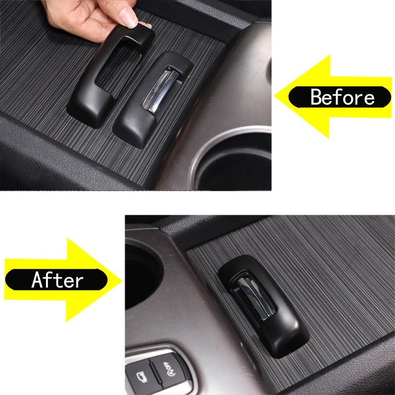 HIRUFAIT Armrest Box Handle Switch Cover Trim for Honda Pilot