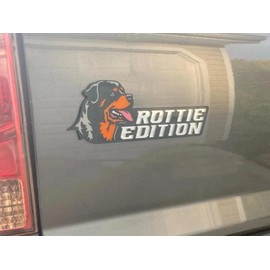 Mandydy Dog Edition Car Badges Laser Cutting Car Vehicle Emblem, 3D Badge Automotive Decals Stickers for Car Truck Rv Boat Exterior Decoration, Funy Animal Decor Car Accessories Gifts (Rottie)