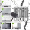 Shampoo Conditioner Dispenser, Soap Dispenser Wall Mounting, No Drilling, Shower