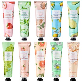 10 Pack Hand Cream for Dry Cracked Hands, Travel Size Moisturizing Mini Hand Lotion Gifts for Women with Natural Fragrance - Christmas Gifts,Thanksgiving Gifts,Teacher Appreciation Gifts,Party Favors
