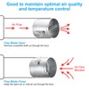 PATIKIL 10" HVAC Duct Manual Volume Damper, Metal Adjustment Airflow