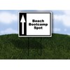 Beach Bootcamp Spot Black White Up Arrow 1 Single Sided