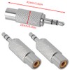 JJHXSM 4PCS Dual Channel 3.5mm Stereo Plug Male to RCA