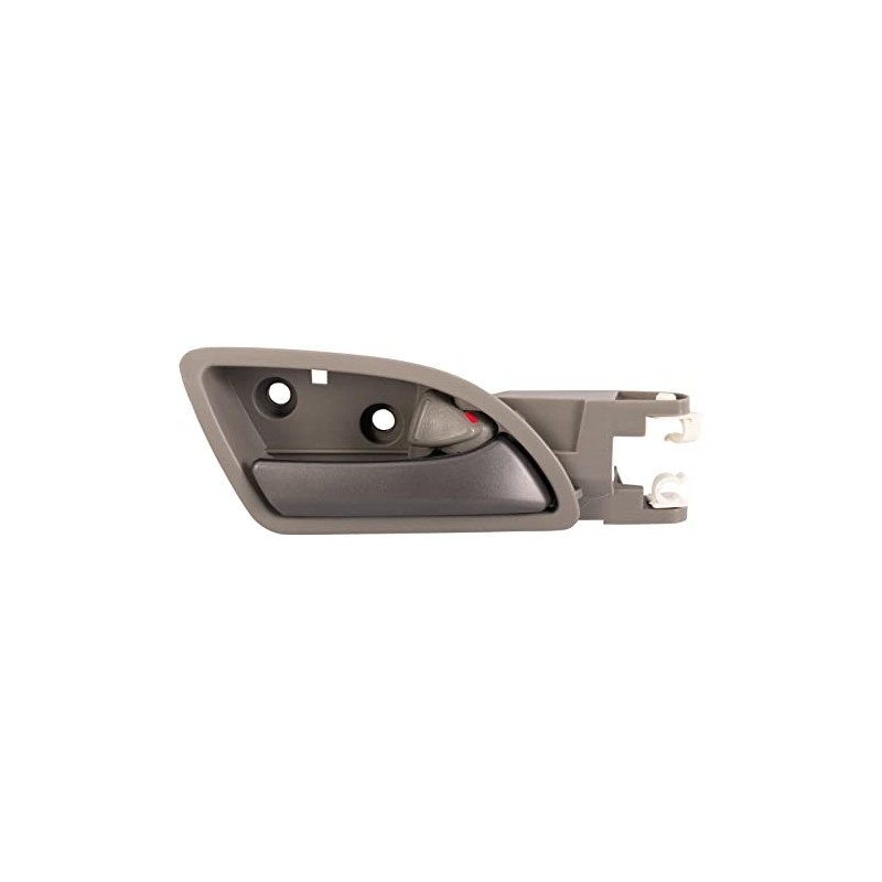 TRQ Front Right Interior Door Handle Gray Housing With Chrome