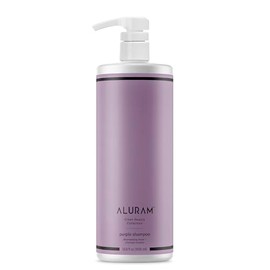 ALURAM Champú morado de agua de coco para mujeres, aumenta el brillo, elimina el latón, para todo tipo de cabello