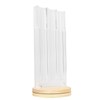 Coffee Capsule Holder Acrylic Bamboo Wood 48 Holes Rotatable Pod