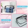 BechKCpro TSA Approved Transparent Travel Toiletry Bag, Carry-On Quart Size
