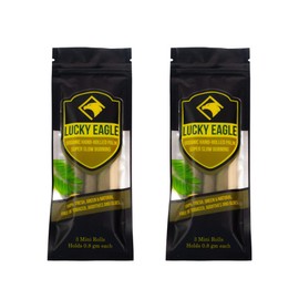 Lucky Eagle PreWrap 6 Mini Rolls - Pre Wrap Palm Leaf Cones - Ready To Use PreRolled Cones (2 Packages)