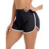 RELLECIGA - Pantalones cortos de natación de cintura alta para