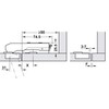 Gedotec H10253 Hinge Kitchen Pot Hinge without Damping - H10253
