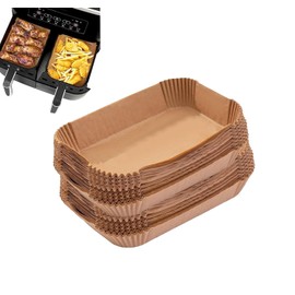 Baking Paper for Hot Air Fryer 22 x 14 cm, Pack of 260 Rectangular Non-Stick Airfryer Baking Paper for Parchment Paper Liner Compatible with Ninja AF300, AF400 Dual Zone Foodi