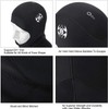 QKURT Snorkel Hat 3mm Neoprene Scuba Diving Hood, with Flow