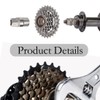 GXGM Pack of 2 Bicycle Cassette Tool, Sprocket Puller Accessories