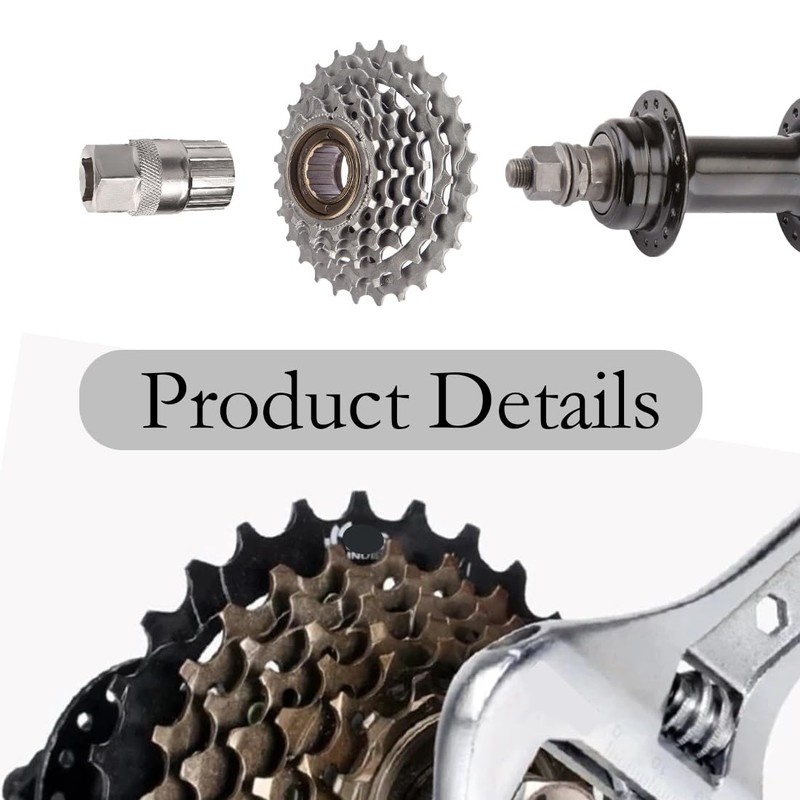 GXGM Pack of 2 Bicycle Cassette Tool, Sprocket Puller Accessories