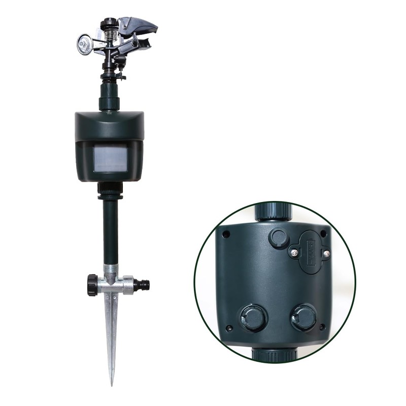 Motion Activated Sprinkler with Day & Night Detection Modes Repellent