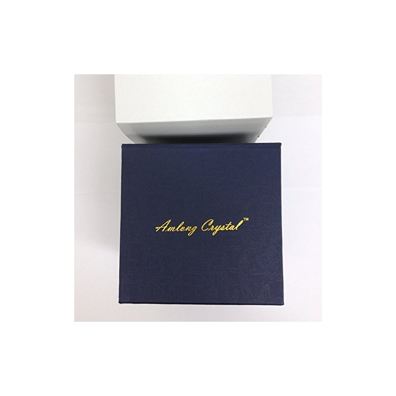 Amlong Crystal Hue Reflection Crystal Lotus Flower with Gift Box,