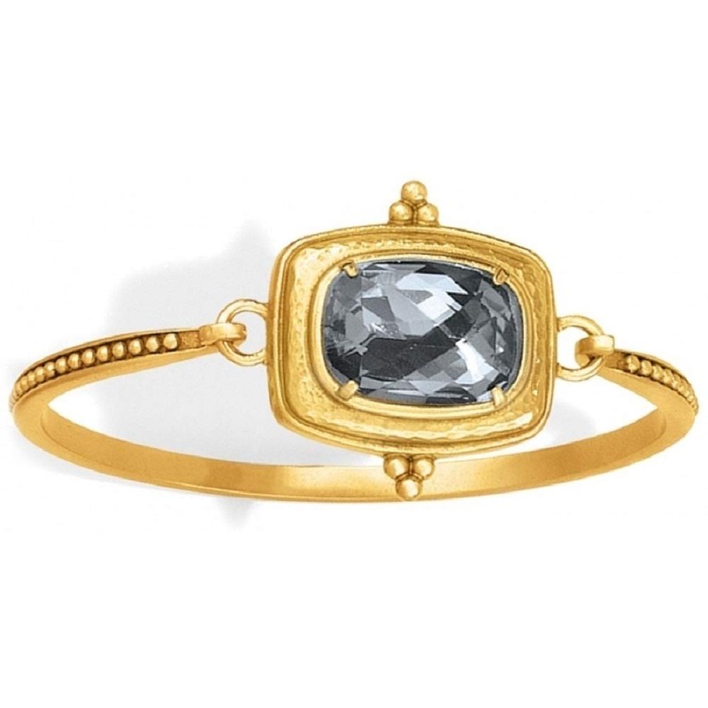 Brighton Peaceful Presence Squeeze Bangle [GOLD-GRAY]