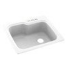 Swanstone KS02522SB.010-3 3-Hole Solid Surface Kitchen Sink, 25" x 22",