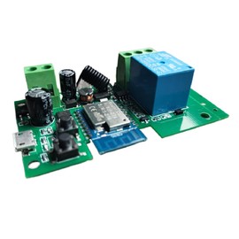 1 Channel USB 5V or DC 7-32V WiFi Smart Wireless Switch Module (uncanned),Smart Life/Tuya app Remote Control,Compatible with Alexa Google Home