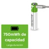 HYGE 4 Pilas AAA Recargables USB-C 750mWh 1.5V - Carga