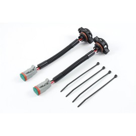Starkey Products Fog Light Wiring Adapters H16 to Deutsch Set - Fits 2504, 5202, 9009 and PSX24W Bulb Connectors